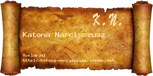 Katona Narcisszusz névjegykártya
